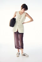 Wool-Blend Knit Vest