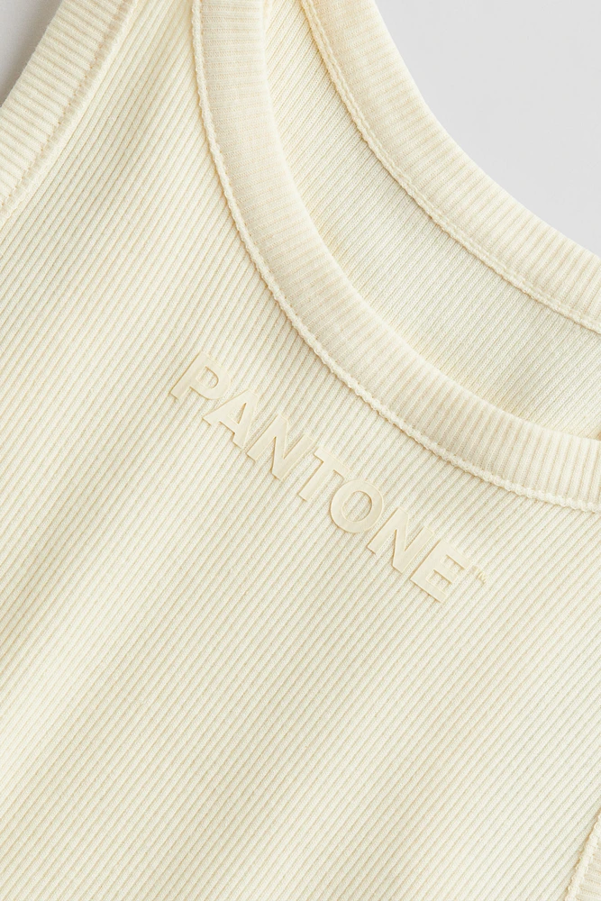 Embossed-print Tank Top