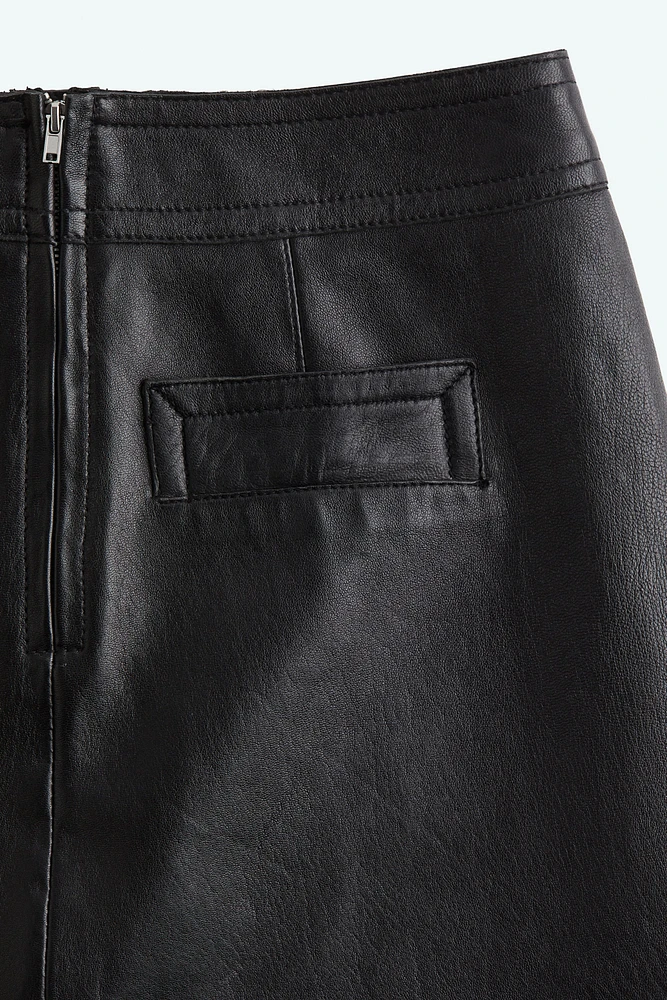 Leather Mini Skirt