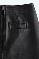 Leather Mini Skirt