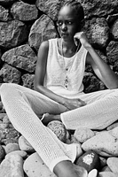 Textured-Knit Tank Top
