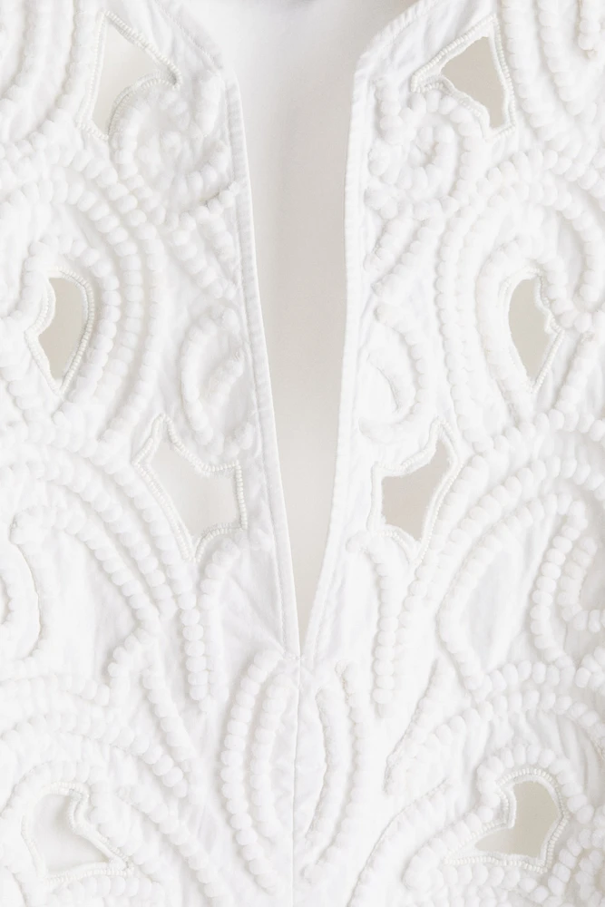 Blouse avec broderie anglaise