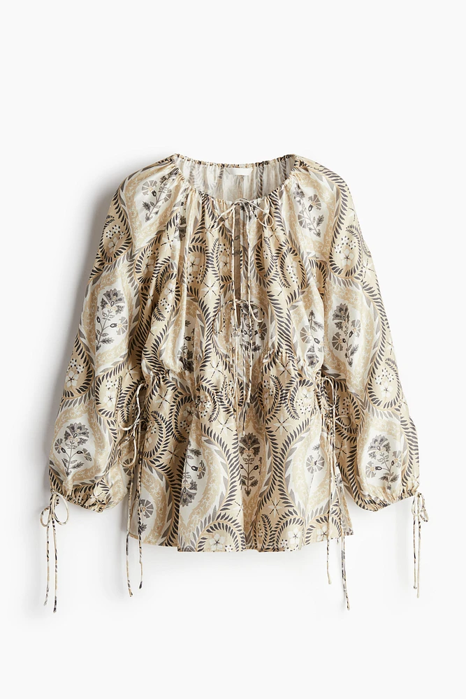 Drawstring-detail Blouse