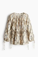 Drawstring-detail Blouse
