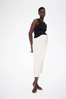 MAMA Textured Jersey Wrap Skirt