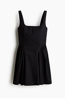 Open-Back Poplin Dress