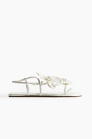 Appliquéd Strappy Sandals