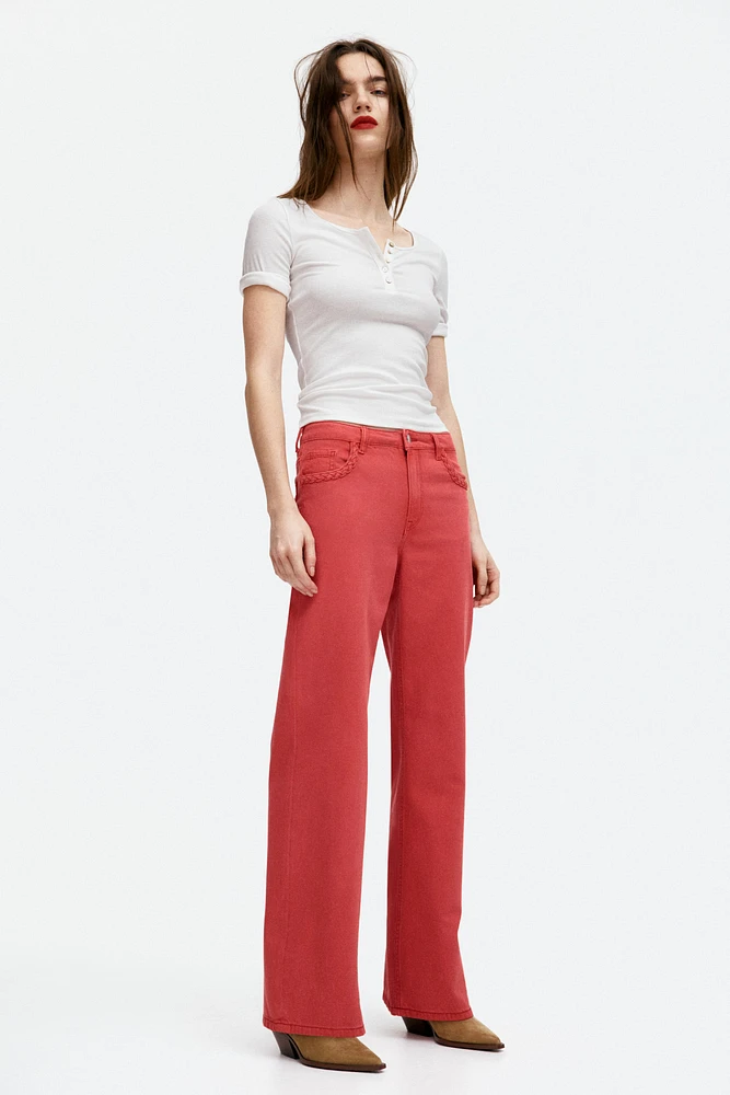Wide High Jeans