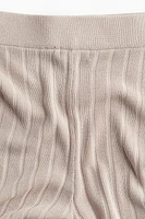 Rib-knit Pants