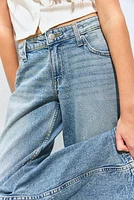 Wide-Leg Low Jeans