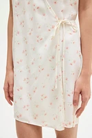 Crêpe Wrap-Front Dress