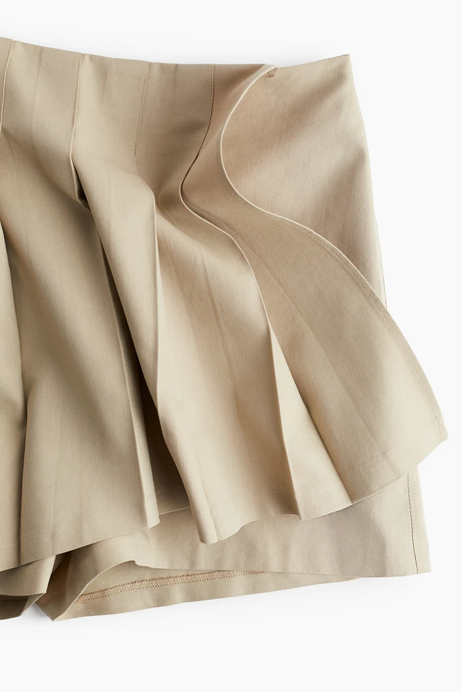 Pleated Skort