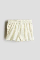 Crinkled Jersey Shorts