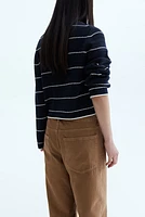 Hole-Knit Sweater