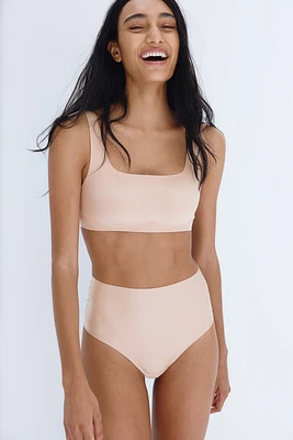 Padded Soft-Cup Microfiber Bra