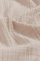Single-Pack Long and Wide Muslin Curtain Panel