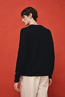 Regular-Fit Rolled Edge Sweater