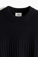 Regular Fit Textured-Knit Sweater