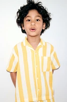 Chemise en mousseline de coton avec col cubain