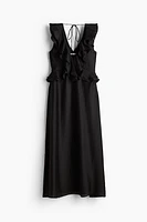Flounce-trimmed Dress