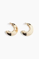 Pointed-edge Hoop Earrings