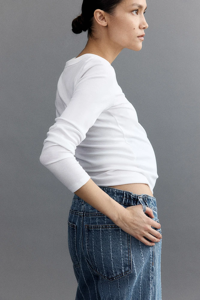 MAMA Before & After Wide Jeans