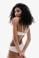Soutien-gorge balconnet rembourré en microfibre