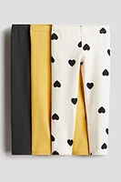 3-pack Brushed-Inside Jersey Leggings