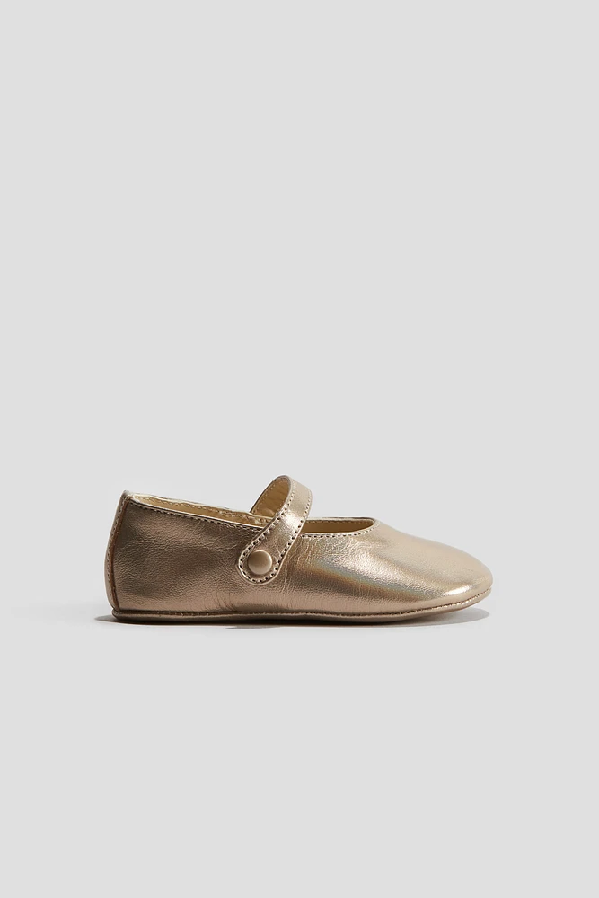 Leather Soft-Sole Ballet Flats