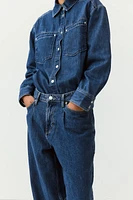 Wide-leg Denim Pants