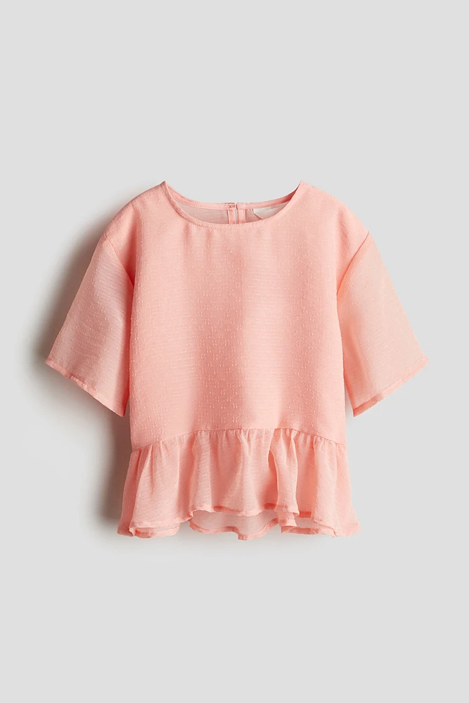 Chiffon Peplum Top