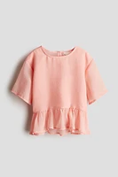 Chiffon Peplum Top