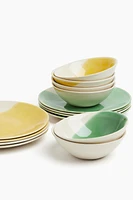 Hand-Painted Stoneware Bowl