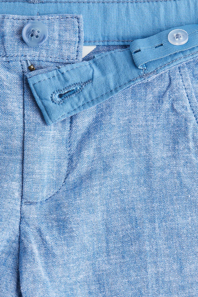 Linen-Blend Chino Shorts