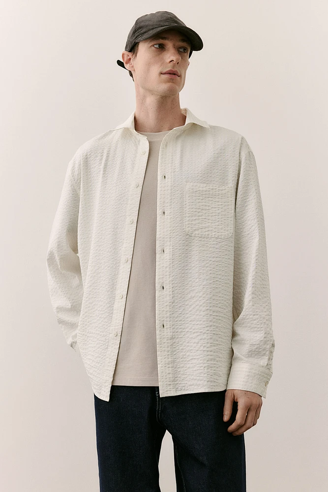 Regular Fit Seersucker Shirt