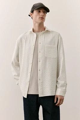 Regular Fit Seersucker Shirt