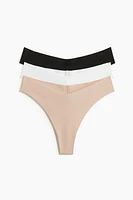 3-Pack Invisible Cotton Brazilian Briefs