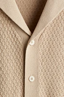 Regular-Fit Textured-Knit Resort Shirt