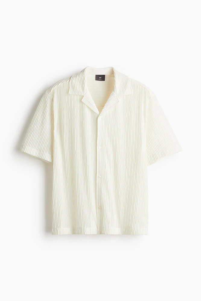 Loose Fit Textured Resort Shirt