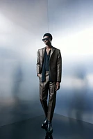 Slim-Fit Shimmery Suit Pants