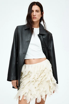 Chiffon Skirt with Flounces