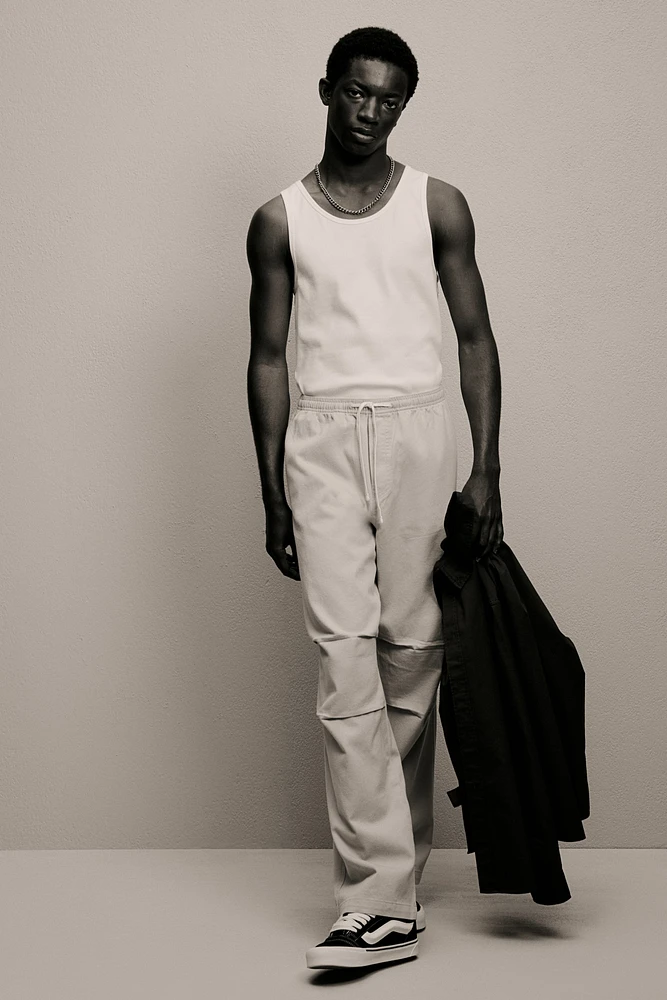 Loose Fit Twill Pants