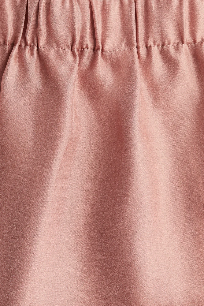 Sheer Satin Skirt