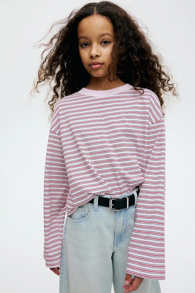 Long-Sleeved Cotton Jersey Top