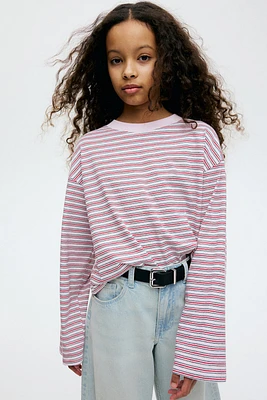 Long-Sleeved Cotton Jersey Top