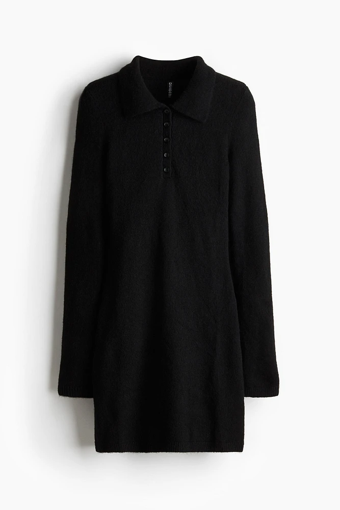 Fine-Knit Polo Dress