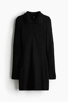 Fine-Knit Polo Dress