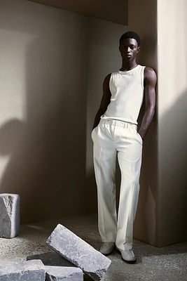 Slim-Fit Ribbed Tank Top