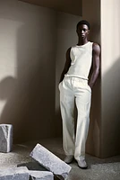 Slim-Fit Ribbed Tank Top