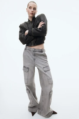 Denim Cargo Pants